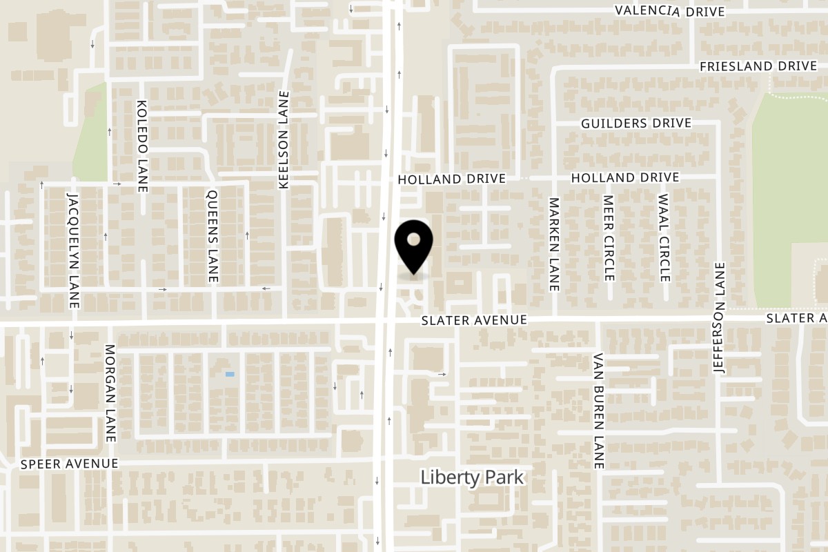 Map showing the location of Trejo's Mexican Food Huntington Beach on 17436 Beach Blvd in Huntington Beach